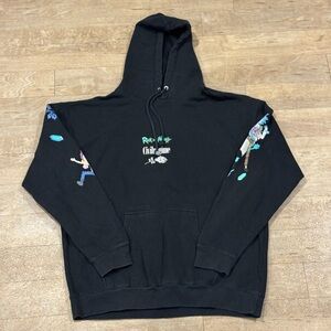 RARE Civil Regime x Rick and Morty Black Graphic Sweatshirt Size Large